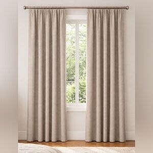 Neutral Beige Blackout Drapery Panel - Home Accents. Set of 2. 86L X 50W